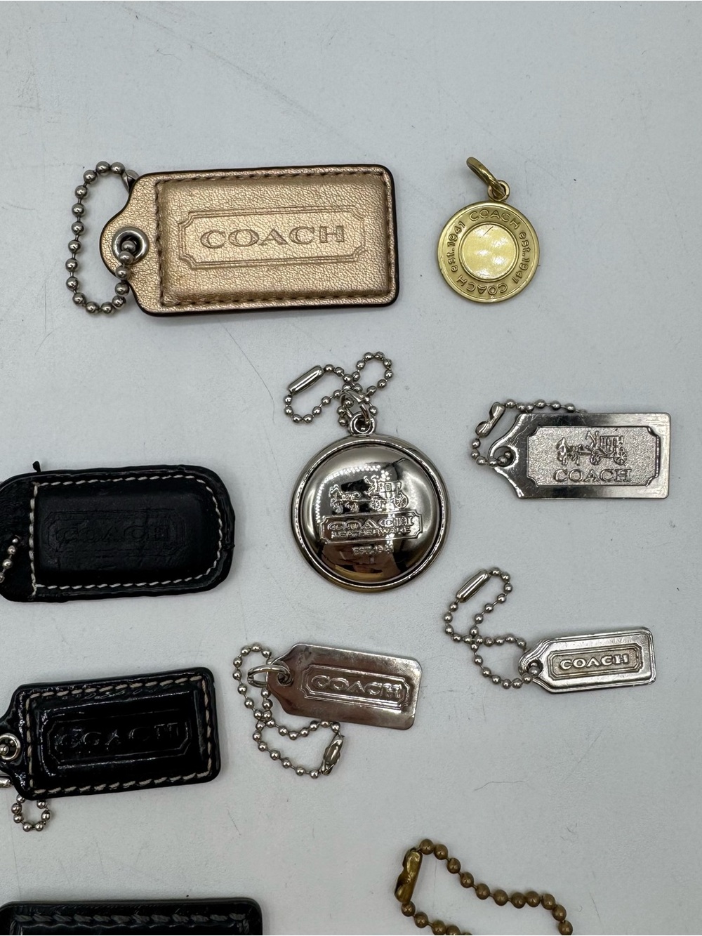Coach Hang Tag Lot of 24 Leather & Metal - Picture 2 of 10
